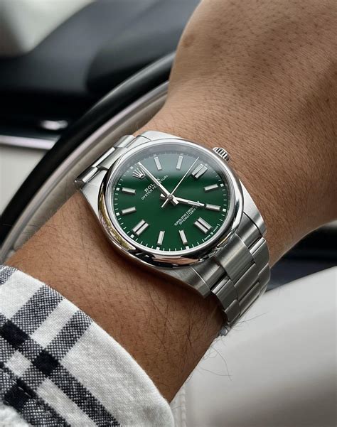 rolex op 41 green discontinued|rolex oyster perpetual 41 price.